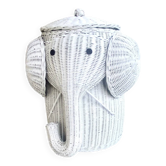 Zoomorphic straw basket
