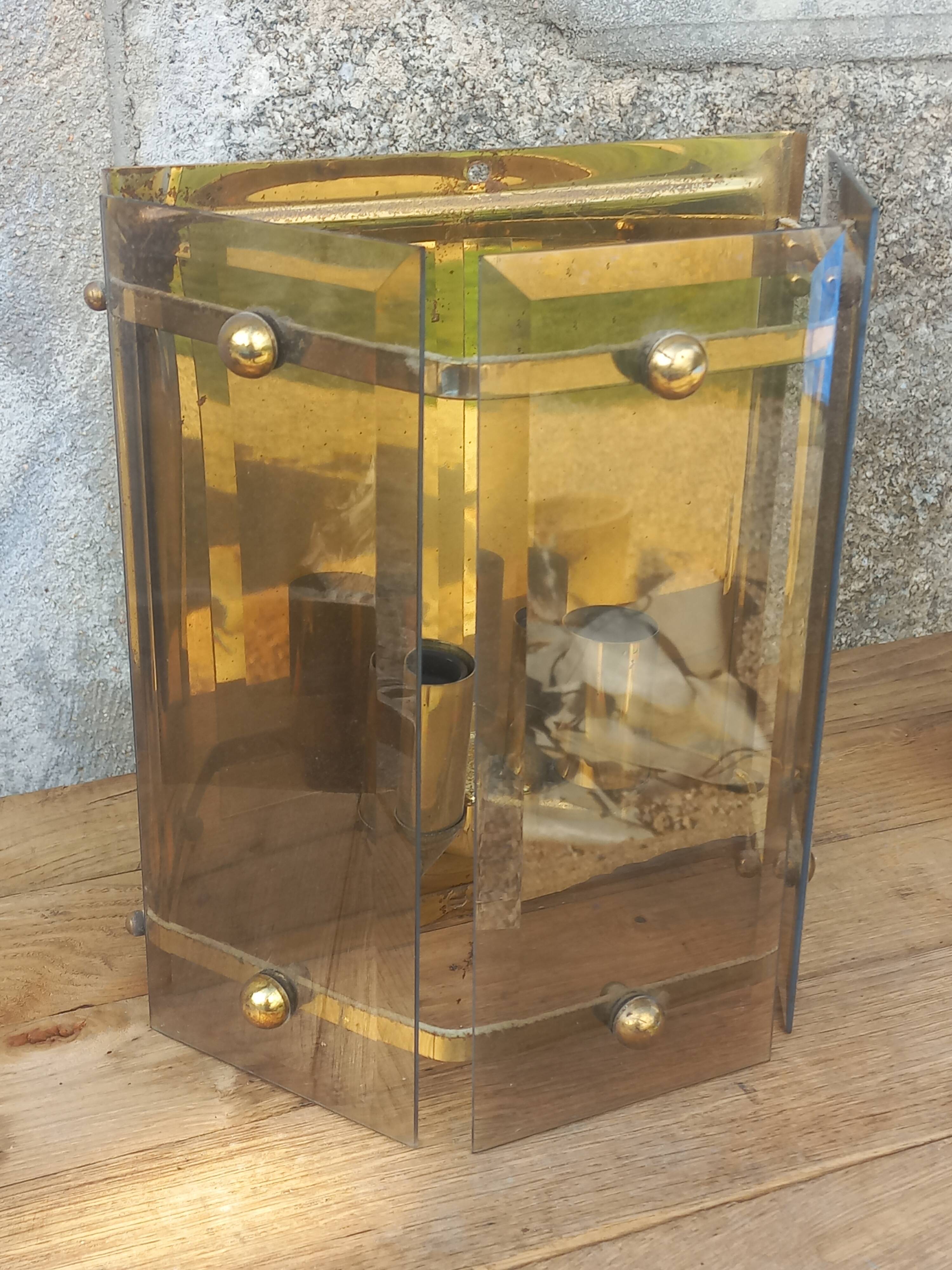 Pair of Pro Brennstelle designer wall lights from the 70s