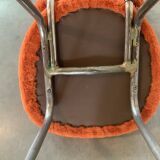 Orange furry chair 60