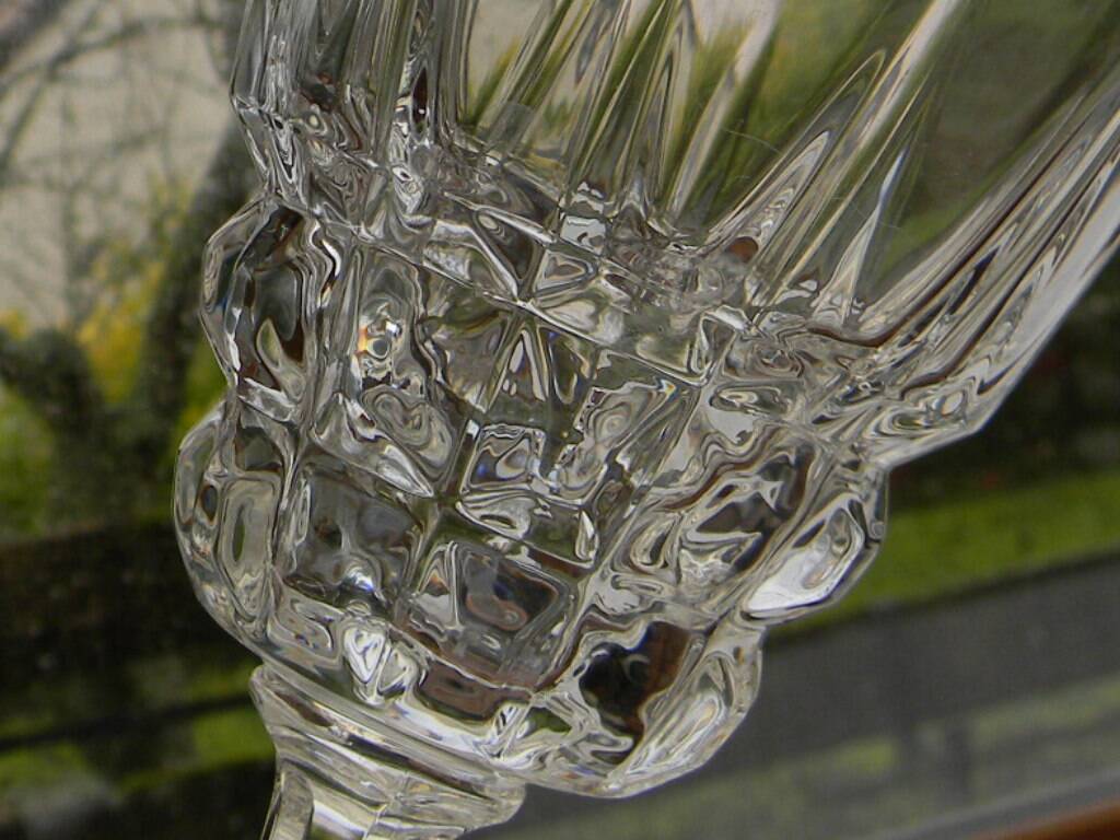 Lot de 6 verres à eau en cristal d'arques. modèle pompadour.