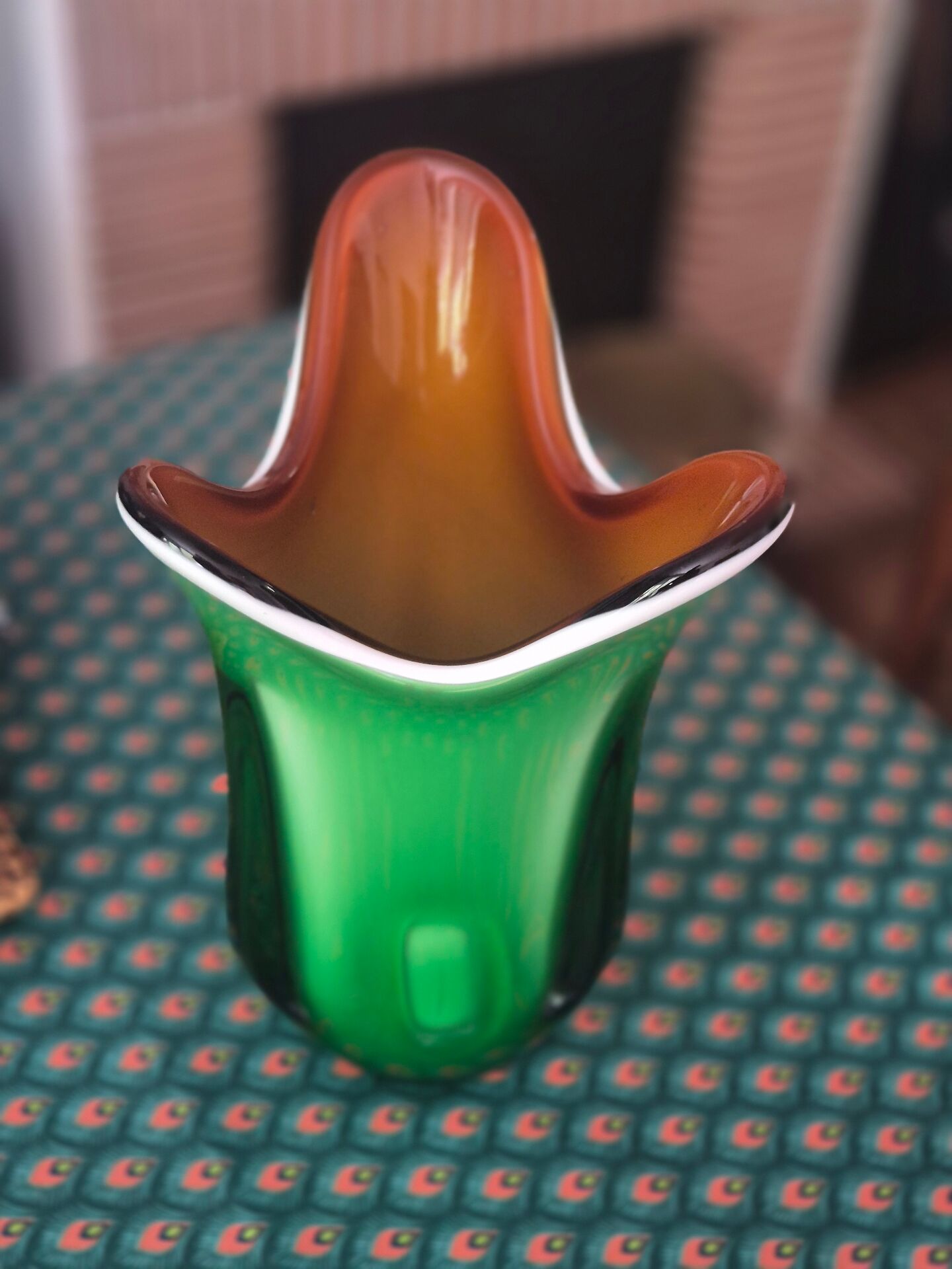Colourful Murano-style vase