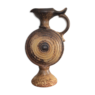 Vase vintage aiguière en céramique W.Germany des années 70