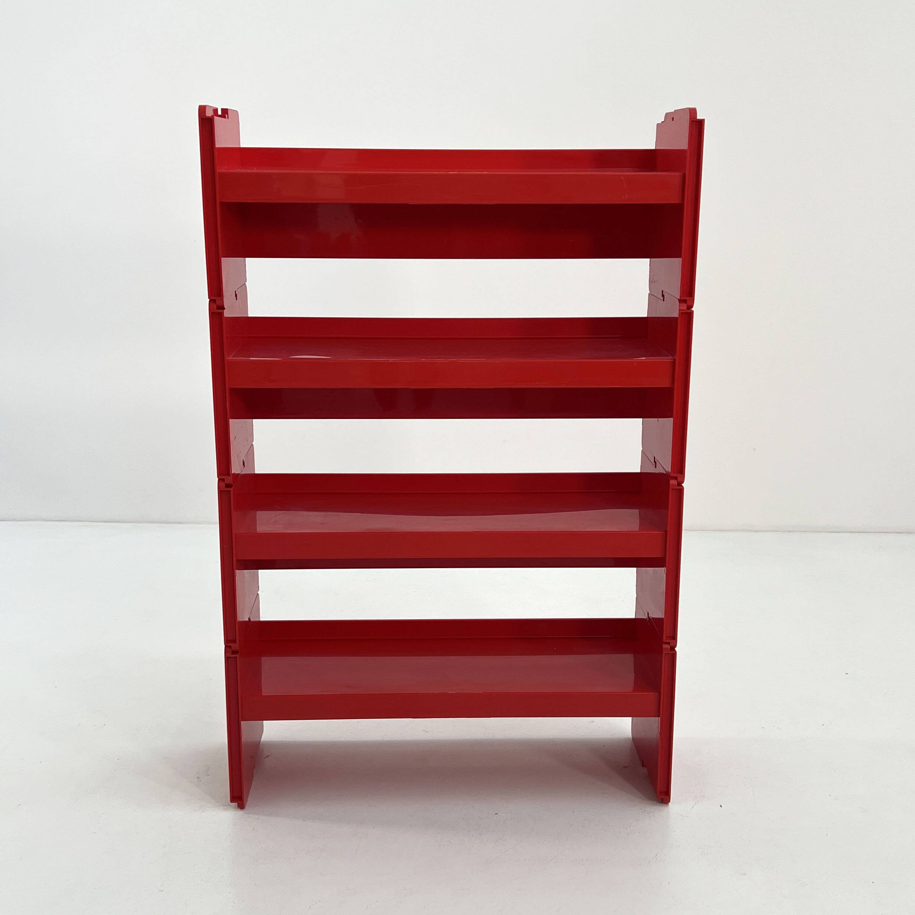 Modular shelf Jeep red by De Pas, D'Urbino & Lomazzi for BBB 1970