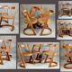 4 chairs cantilever Baumann halfa 70s