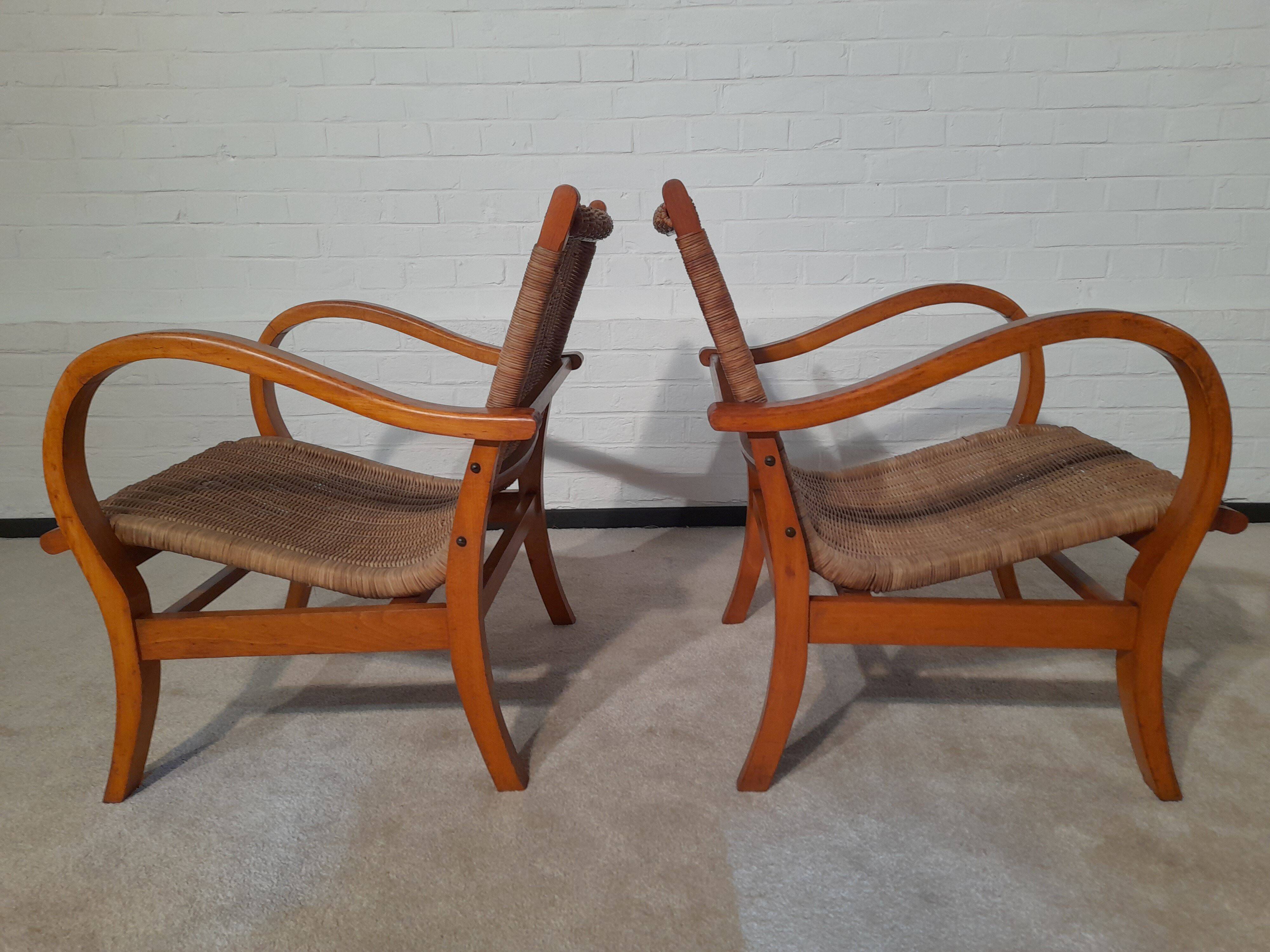 Pair of Bauhaus armchairs by Erich dieckmann 1925