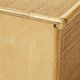 Pair of Italian bedside tables Dal Vera bamboo rattan brass 1970