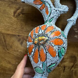 Curious ceramic pitcher