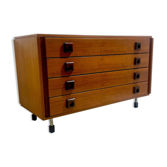 Mid-century modern italian wooden chest of drawers, Italy, 1960S