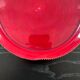Red serrated plate