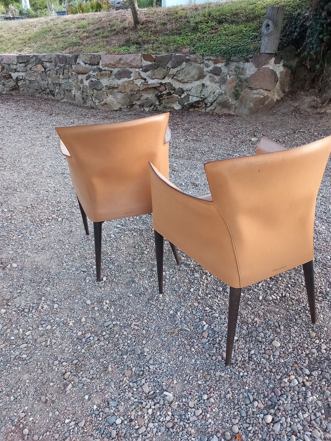 Set of 4 Vela chairs by Carlo Bartoli for Matteo Grassi