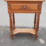 Solid oak art deco console