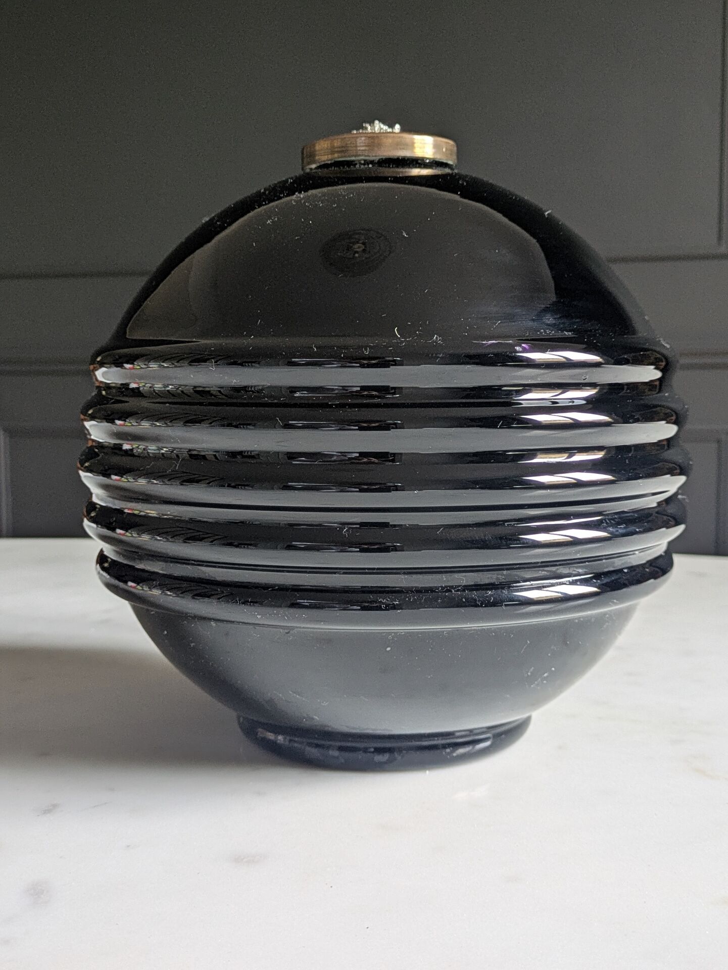 Art Deco lamp base by Jacques Adnet