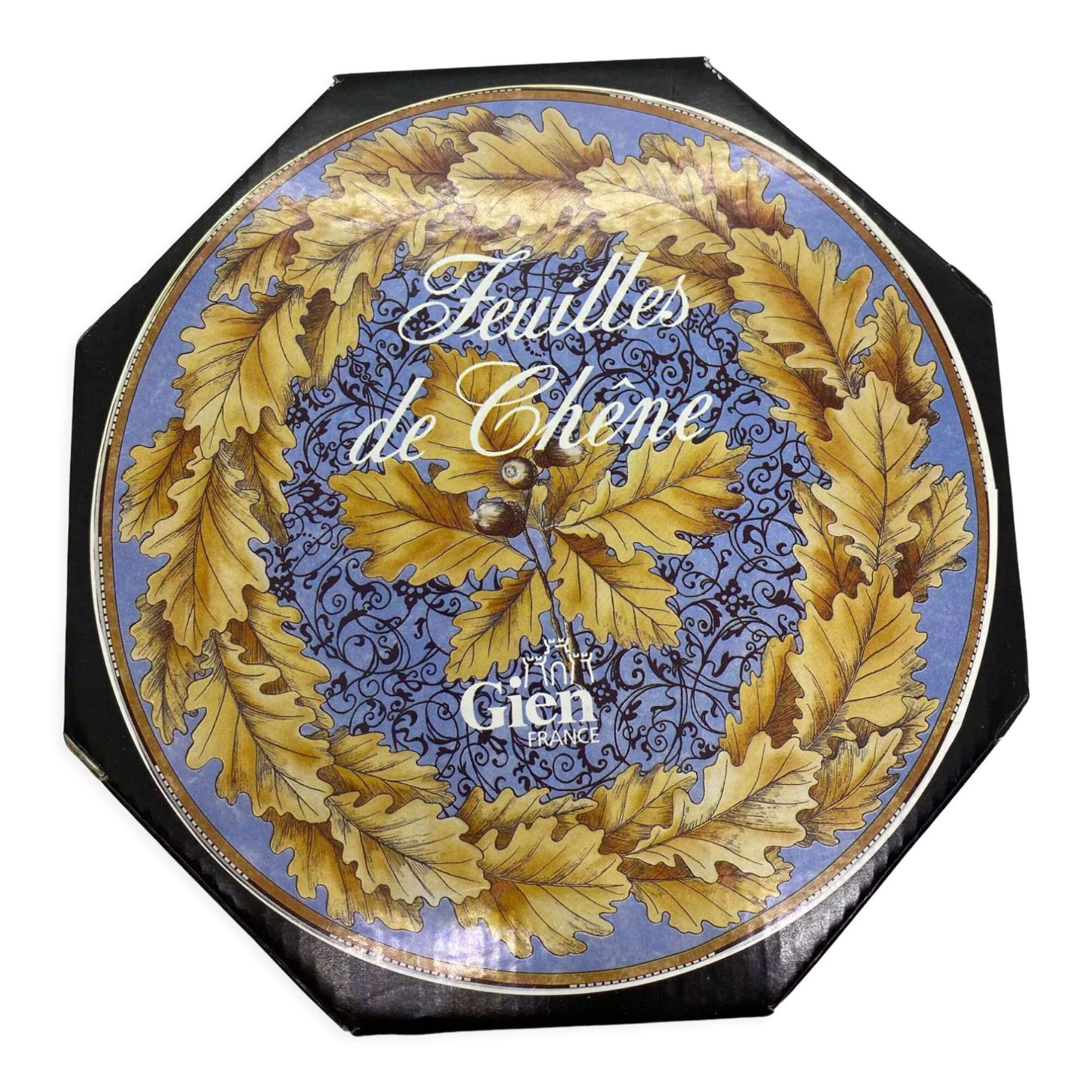 6 dessert plates, Oak Leaves, Gien