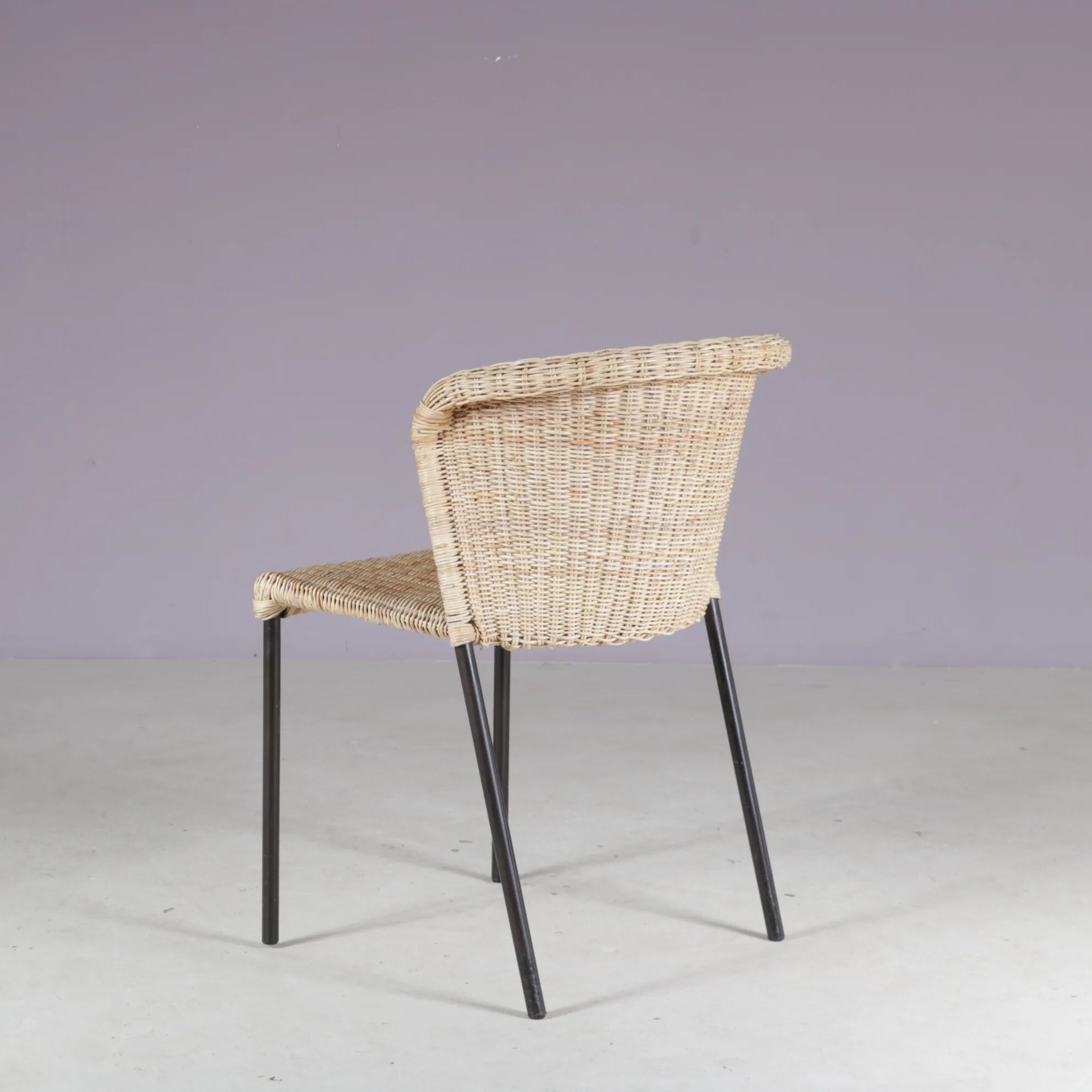 1950s set of 4 dining chairs from the Netherlands