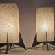 Paire de lampes de table rares des années 1970 Pokrok Zilina, Rocket.