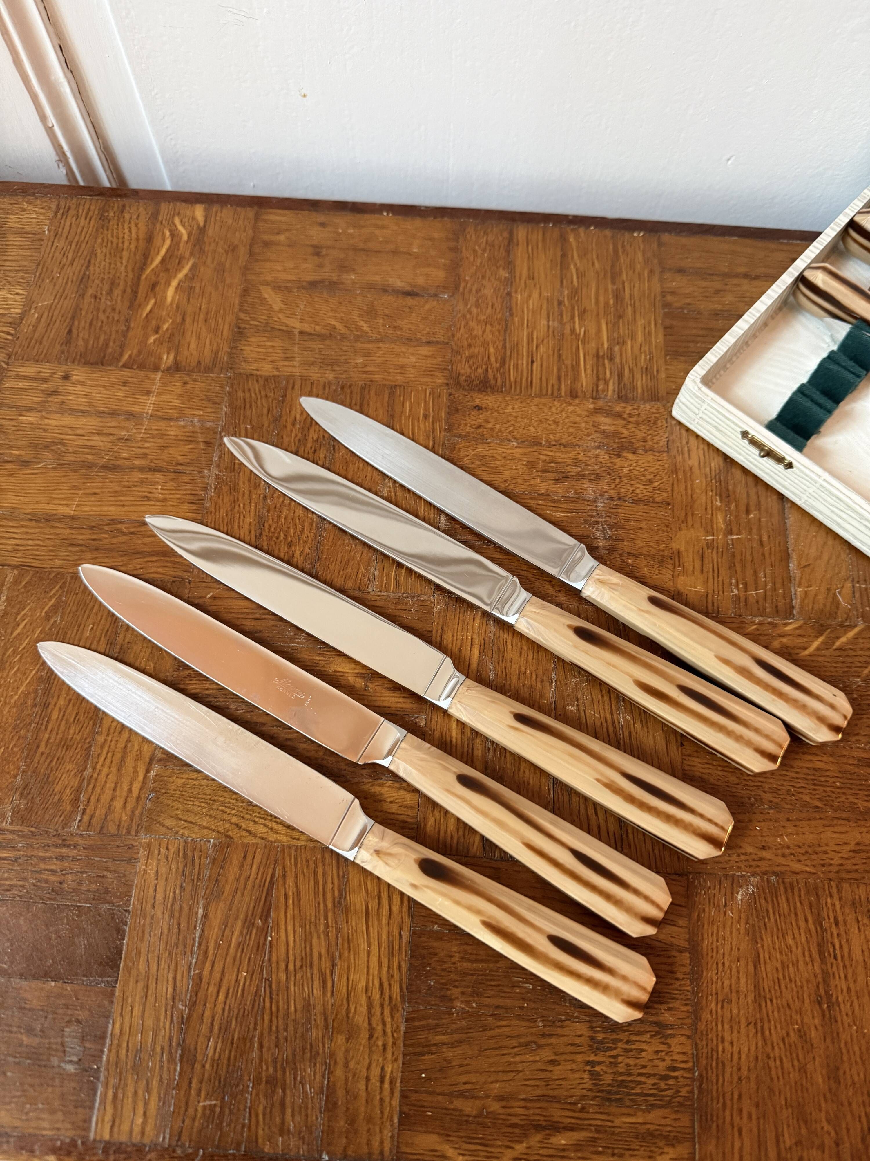 Set of 10 stainless steel knives - Moisan Cutlery, Rennes