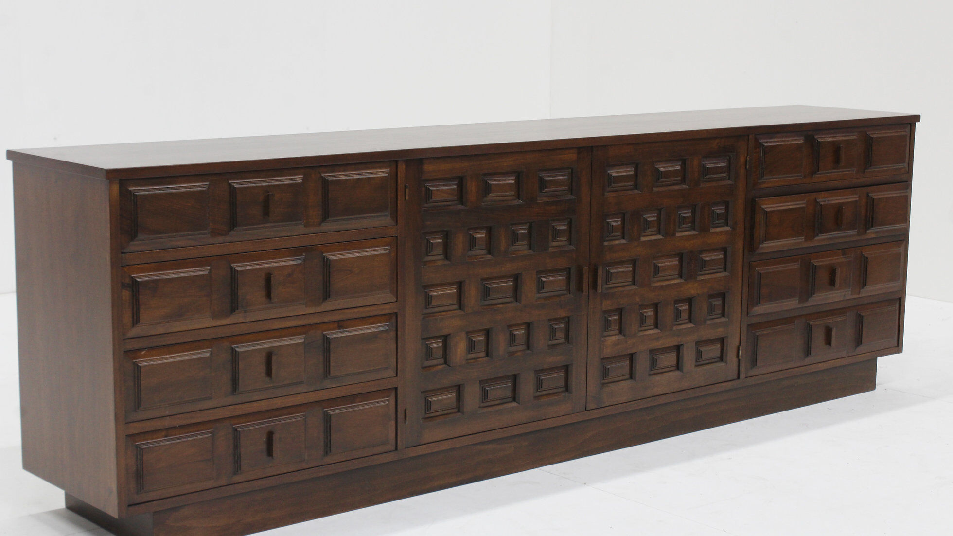Spanish brutalist sideboard credenza