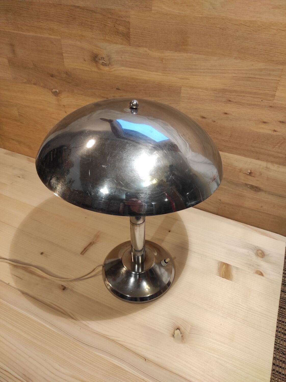 Metal mushroom lamp circa 1920 1940