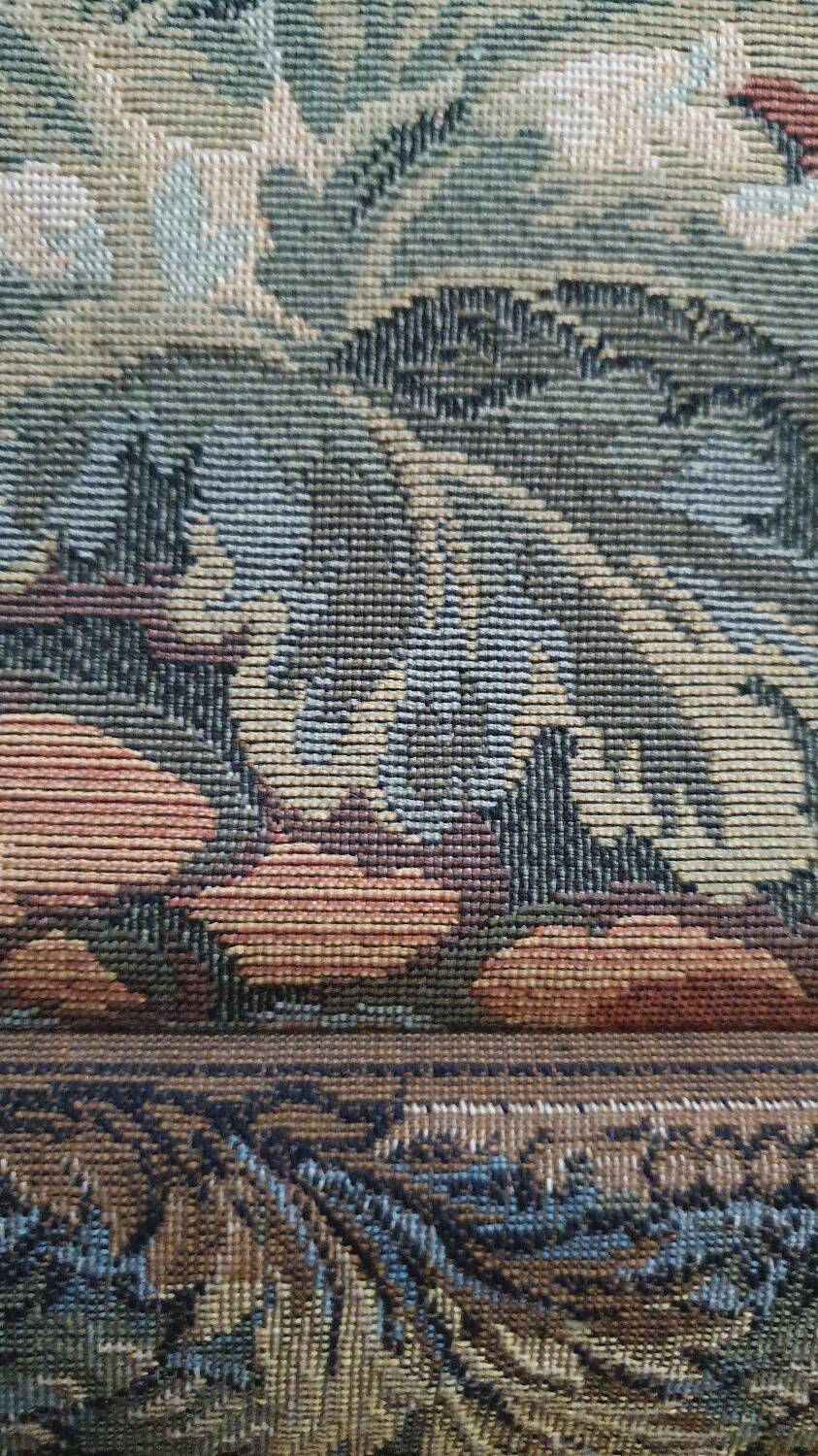 Countryside landscape scene wall tapestry