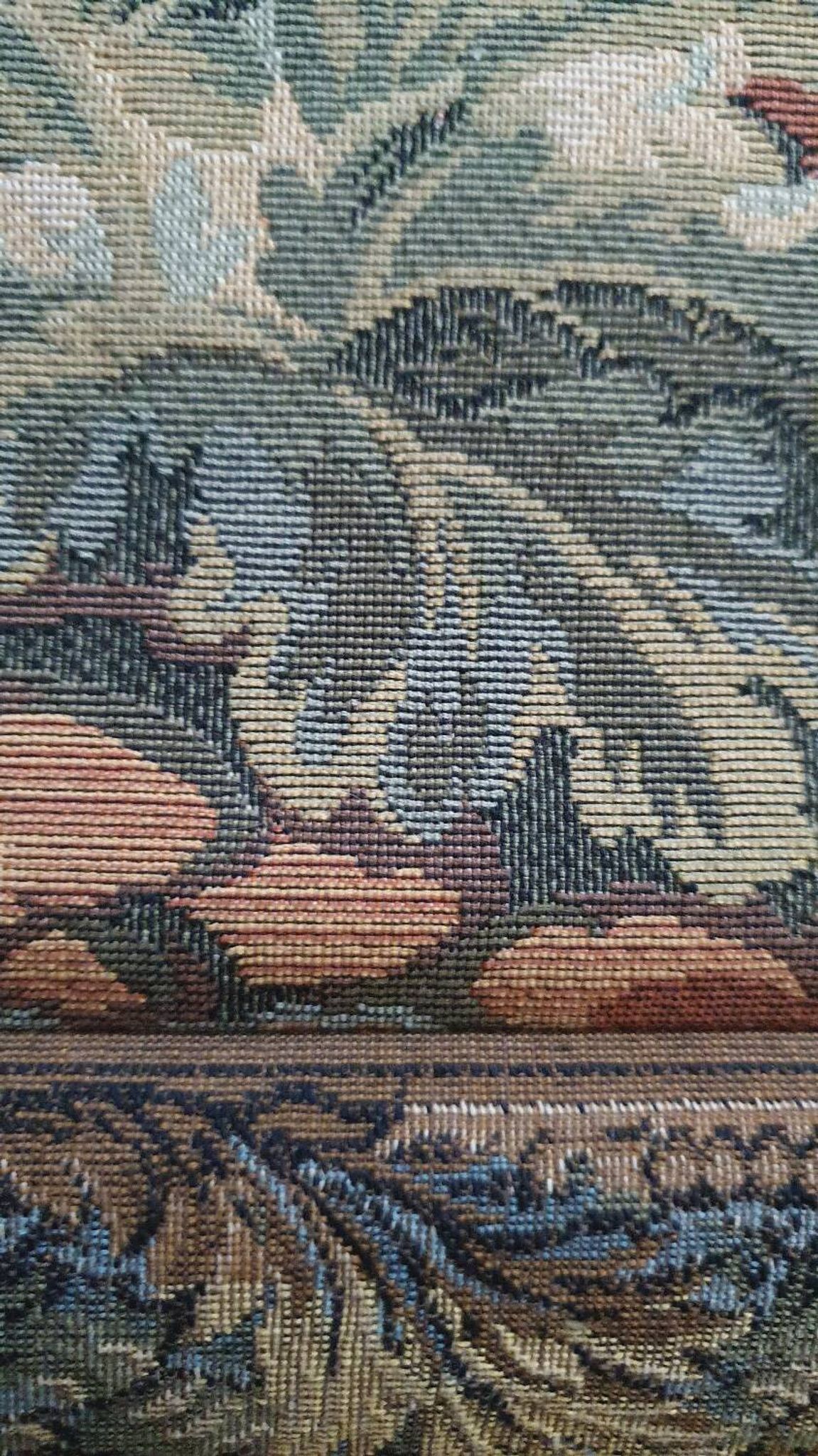 Tapisserie murale scène paysage de campagne