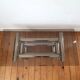 Design coffee table with chrome legs 70