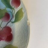 10 fruit decoration plates - St Clément - Barbotine - diam.21