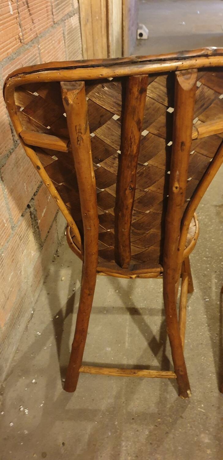 2 seventies palm tree chairs