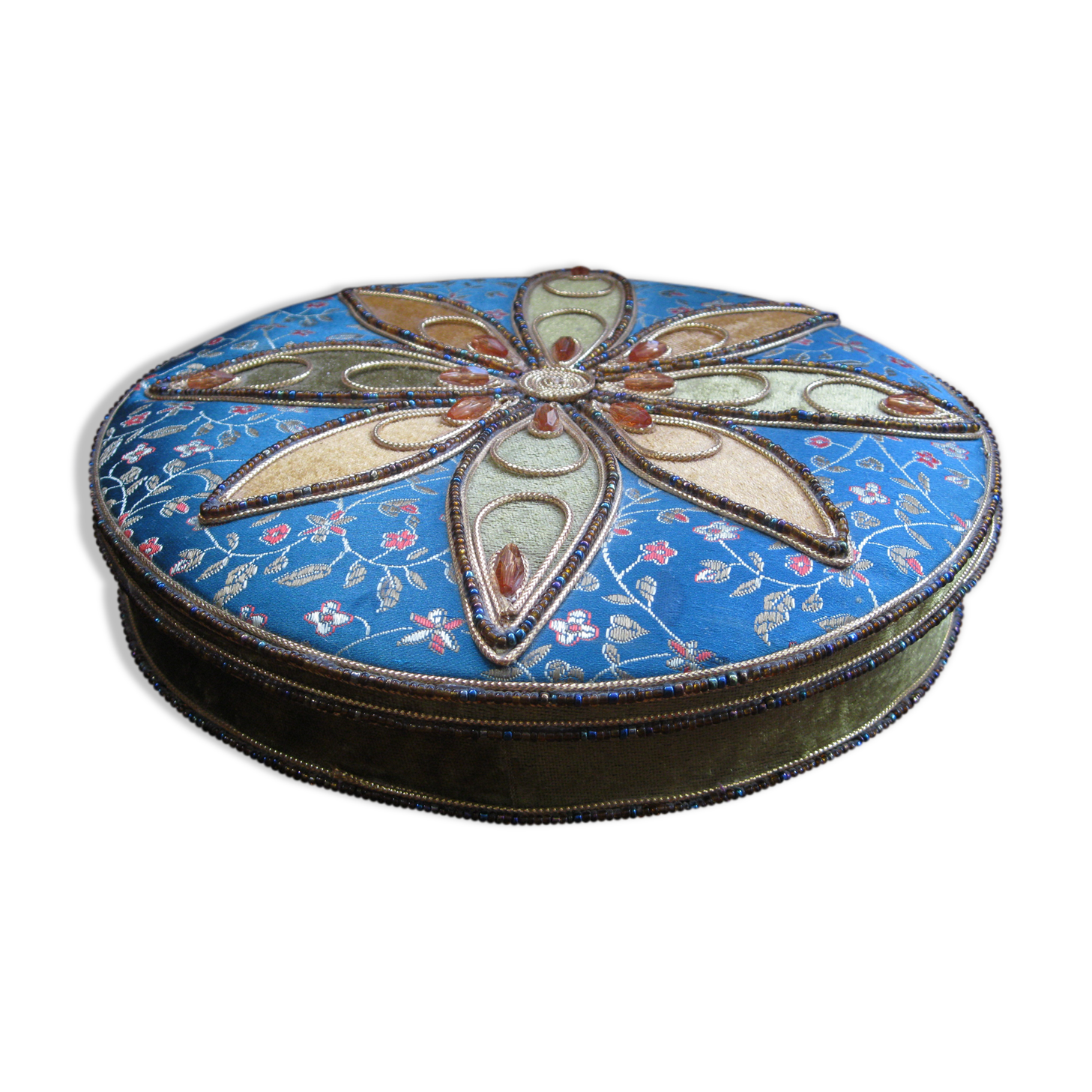 Box fabric fabric velvet beads