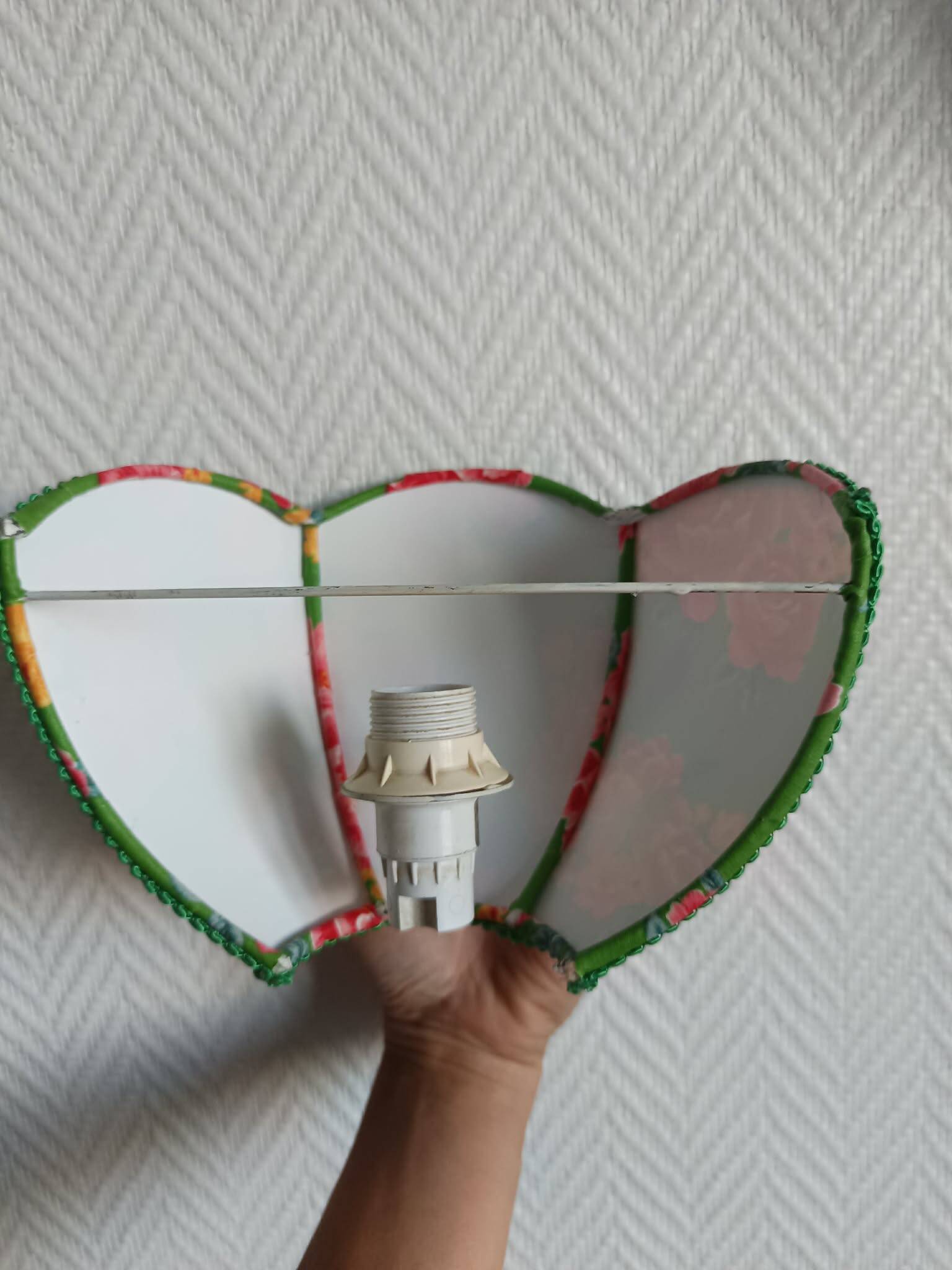 Pair of vintage flower wall lights