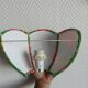 Pair of vintage flower wall lights