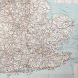 Vintage map of Great Britain 1972