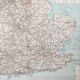 Vintage map of Great Britain 1972