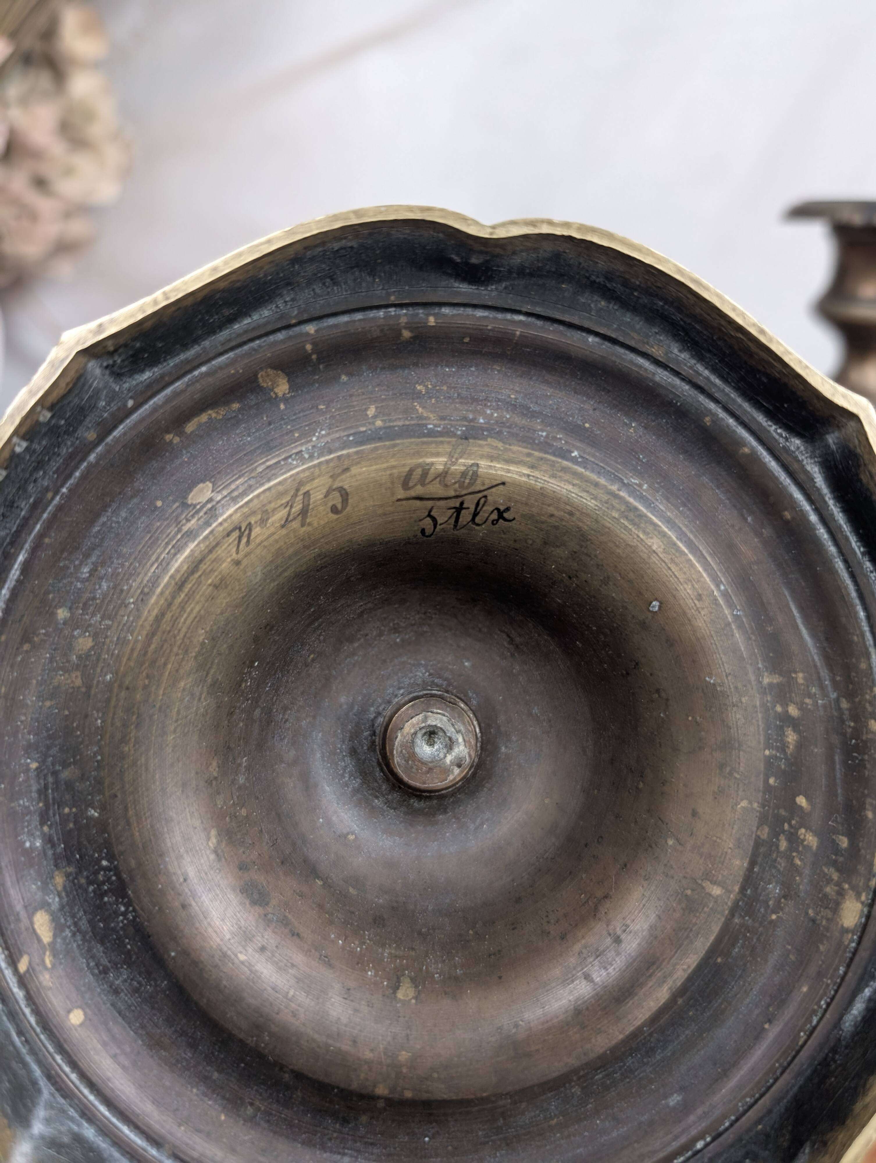 Pair of Louis XV Style Bronze Candlesticks, Late 19th Century