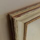 Miroir beige et doré 62x67cm