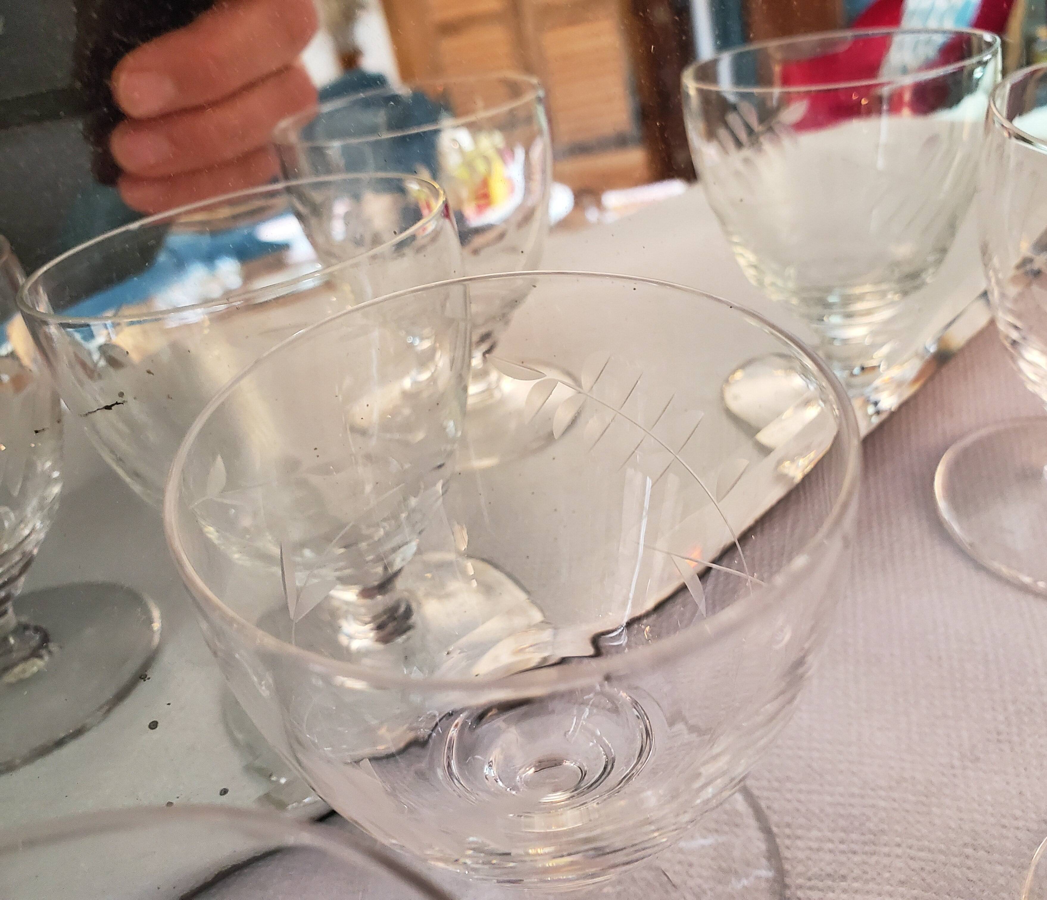 50's chiseled glasses