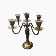 Chandelier en laiton massif bicolore