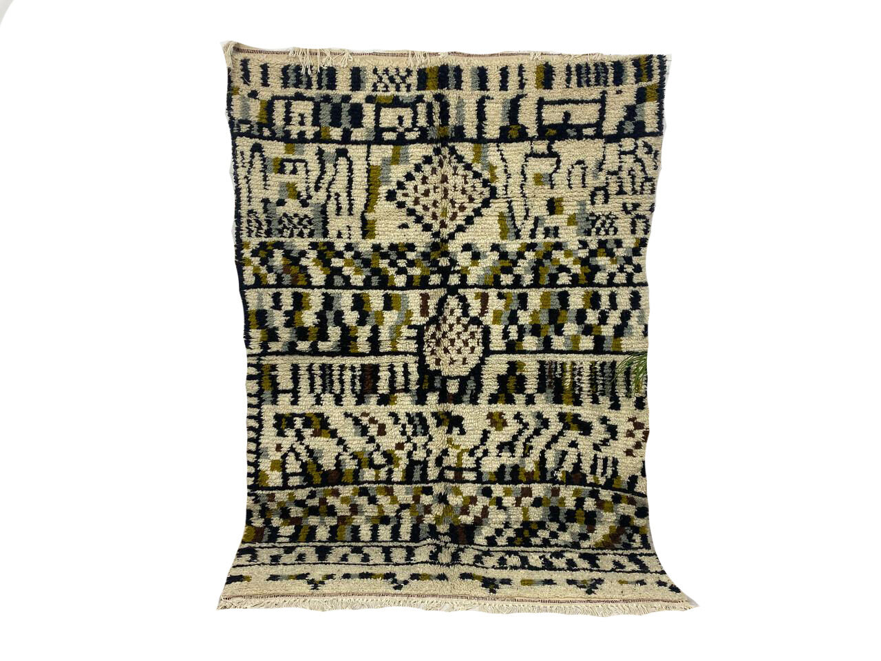 Berber carpet marocain handmade 218 X 154 CM