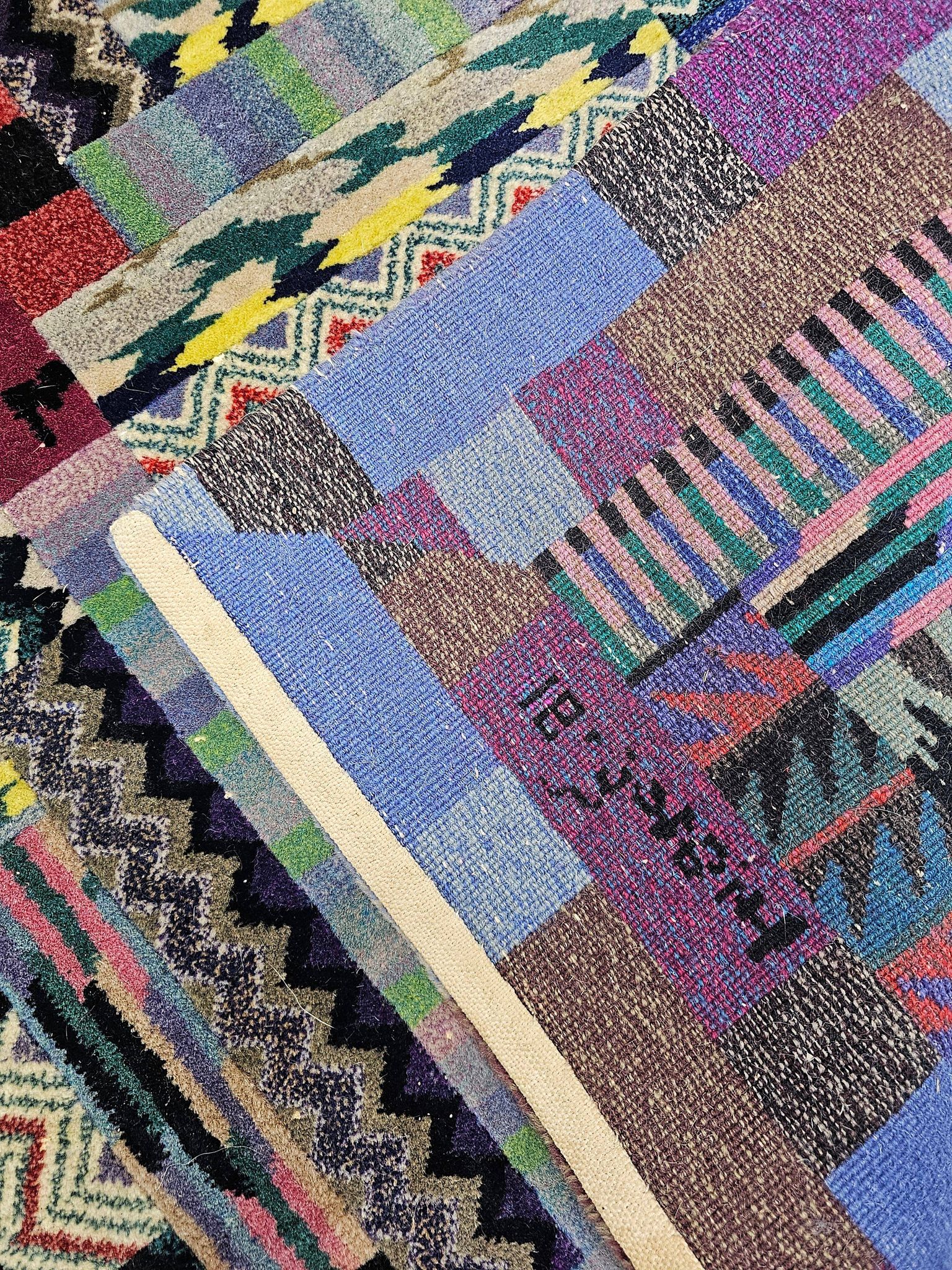 Vintage hand-knotted rug model Orion by Ottavio Missoni for Missoni
