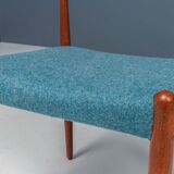 Set de 4 chaises de salle à manger par C. Linneberg pour B. Pedersen Danemark 1970