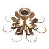 Brass flower candle holder