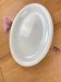 Large white opaque porcelain dish from Salins