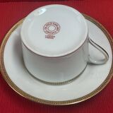 6 ch field haviland limoges porcelain coffee cups white and gold