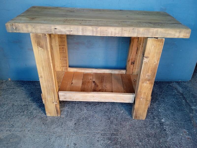 Workbench 120cm old solid wood