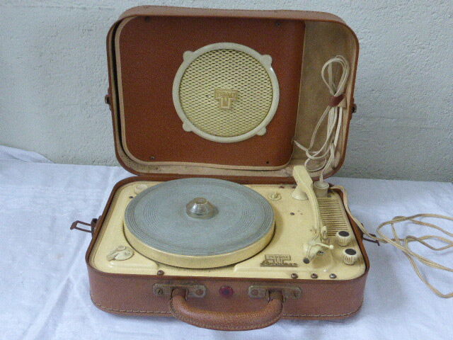 Portable record player Teppaz Presence vintage 1955