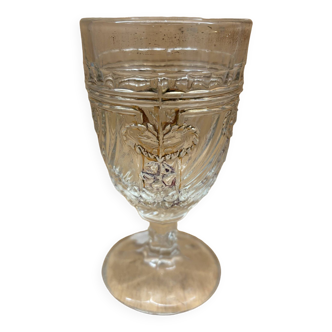 Decorated stemmed glass