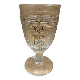 Verre à pied décoré