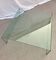 Curved glass coffee table