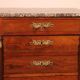 small jump commode in mahogany in Empire style