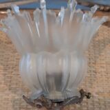 Applique murale en bronze avec tulipe XIXeme