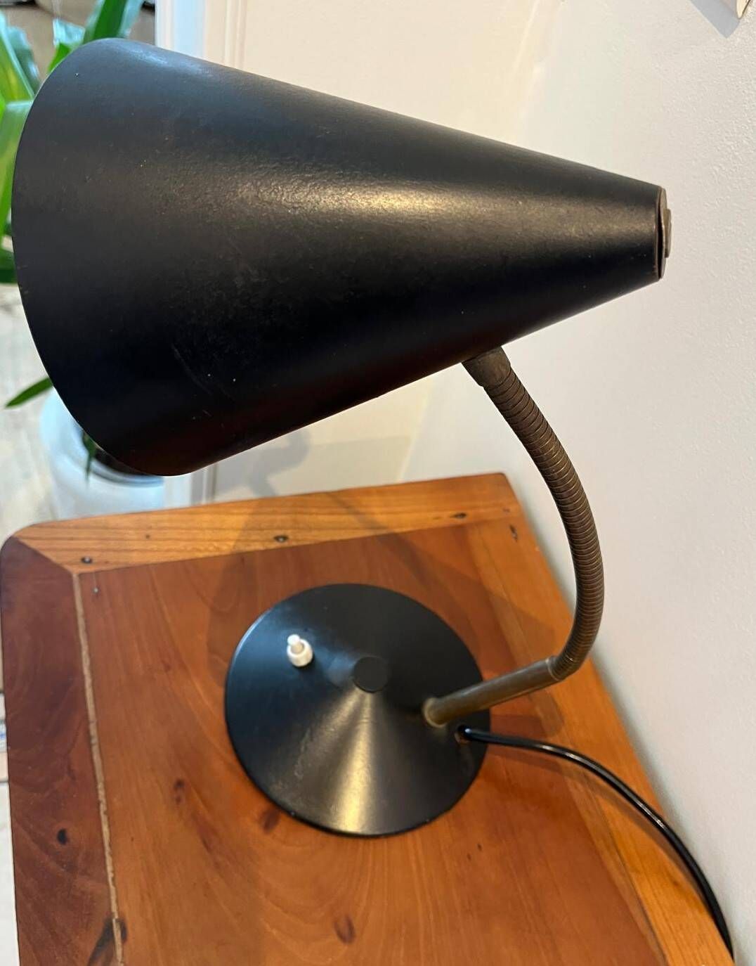 Adjustable black desk lamp mid-century (1950-1960) Helo Leuchten